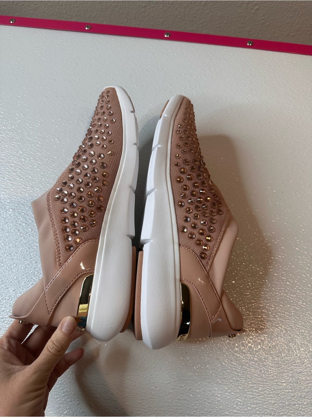 NWOT. MICHAEL KORS | Slip On Rhinestone Fashion Sneaker - Picture 4 of 6